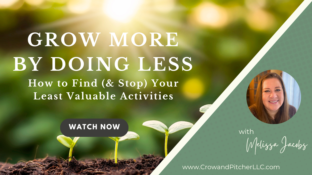 Grow More by Doing Less - How to Find (& Stop) Your Least Valuable Activities